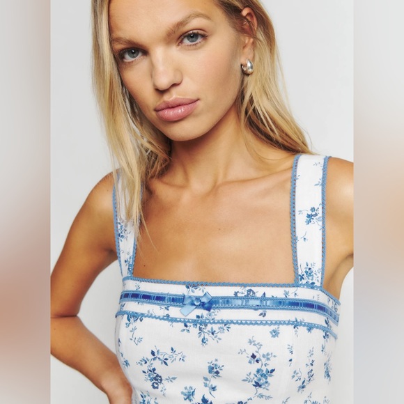 Reformation Eloise Linen Top - Picture 4 of 8